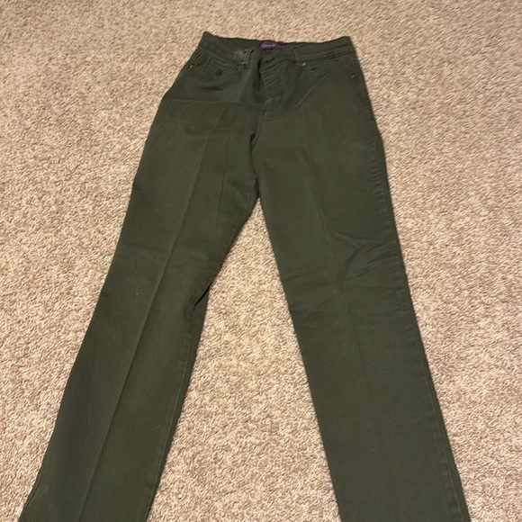 Gloria Vanderbilt Forest Green Amanda Jeans Sz 10 Women Pressed and Ready to Go - Picture 4 of 8